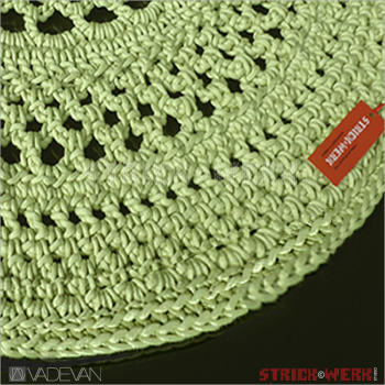 HÄKELTEPPICH-03 | rund | 82 cm | kiwigrün